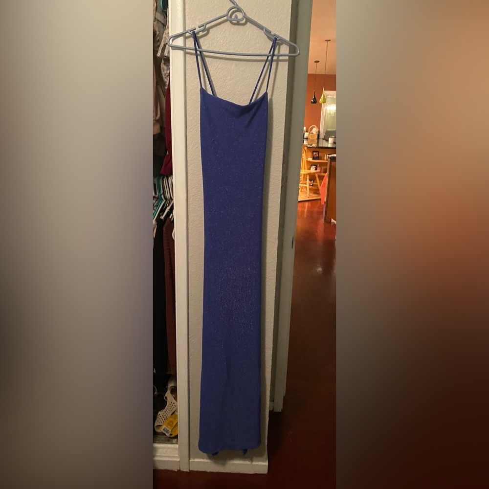 Light blue long dress